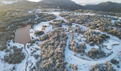 İzmirliler karın keyfini Spil Dağı Milli Parkı'nda çıkarıyor