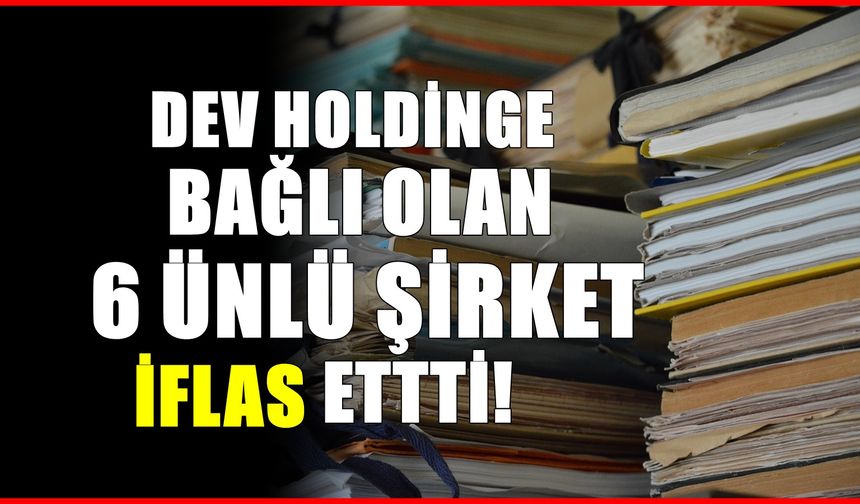 Dev Holding iflasın eşiğine geldi! 6 ünlü şirket tarih oldu